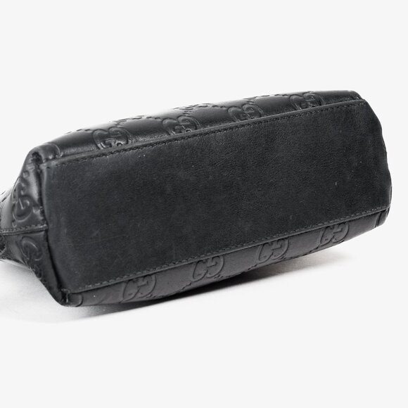 Gucci Guccisimma GG Black Leather Cosmetic Case - Picture 5 of 10